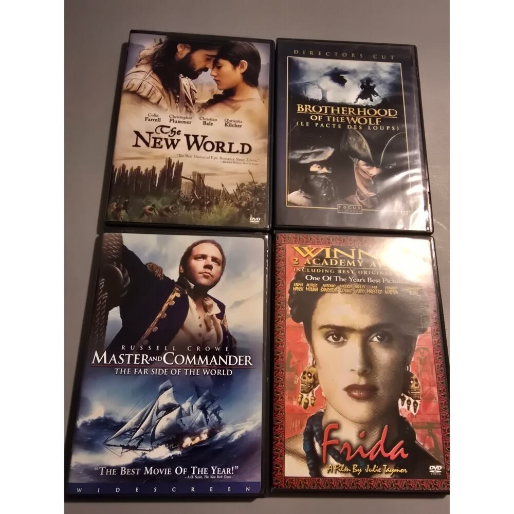 4 DVDs Title in Description